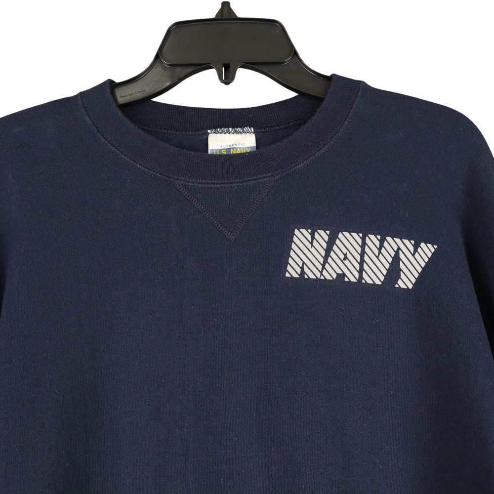 US Navy PTU Sweatshirt Mens M Military Issued Physical Training Uniform USA Made